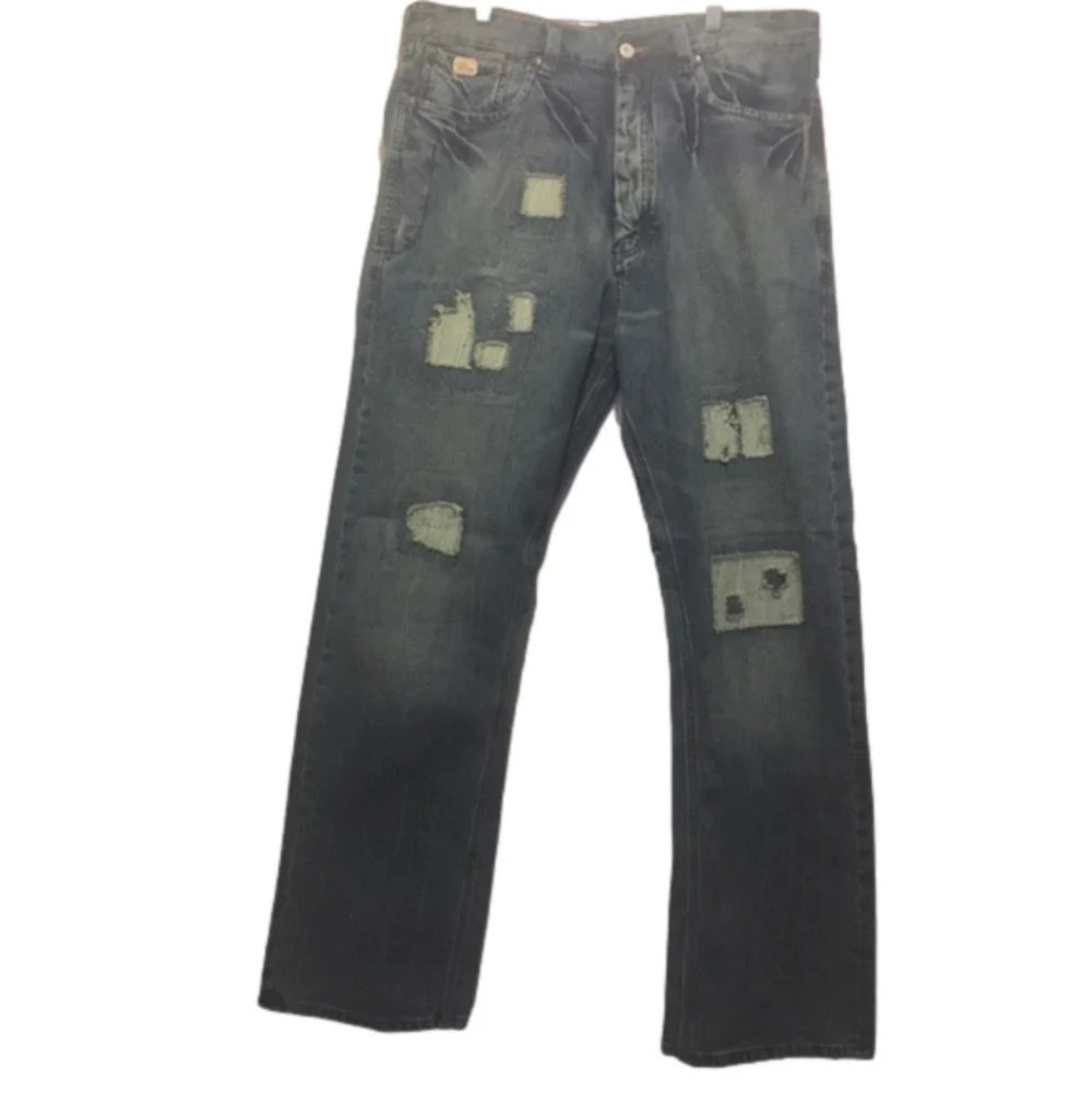 NWT BlueBlood Brand FOF00WFL DeepCutWornForLife Distressed Jeans